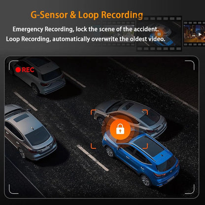 HD Night Vision Dash Cam  With Adjustable Lens