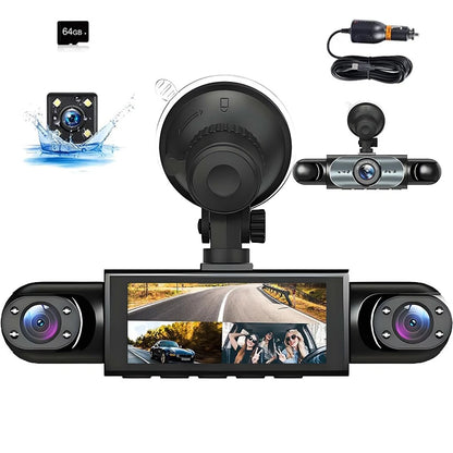 HD Night Vision Dash Cam  With Adjustable Lens
