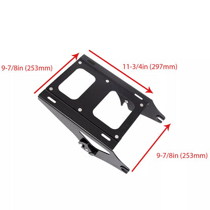 Two Up Tour Pack Mount Rack Bracket For Harley Touring Road King Glide