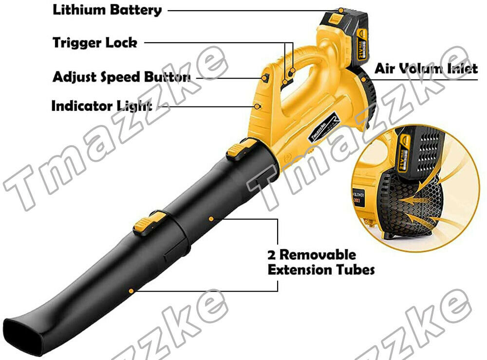 21V Electric Cordless Handheld Leaf Blower for Dust or Snow Debris Blower - 150 MPH Battery Powered - Westfield Retailers