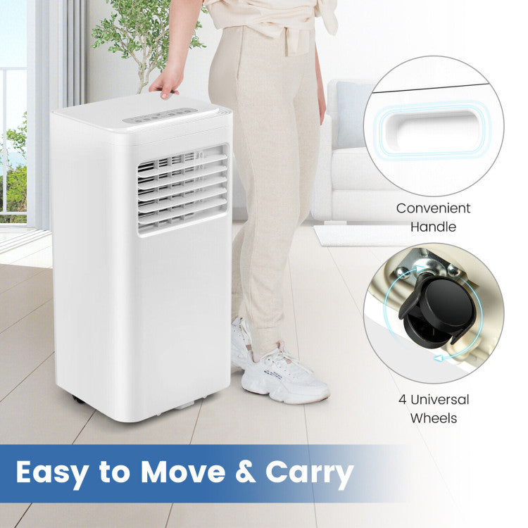 5000/6000 BTU(SACC) Portable Air Conditioner Cools 250 Sq.Ft