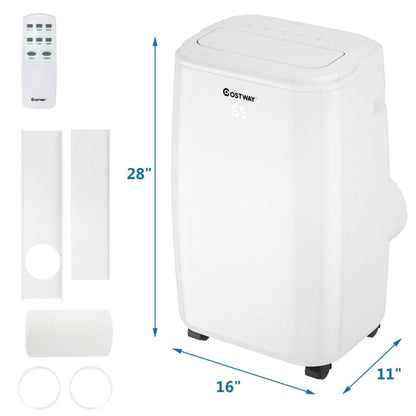 10000 BTU(Ashrae) Portable Air Conditioner with with 3 Modes and Remote Control