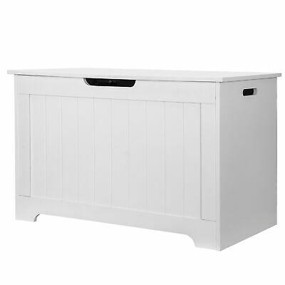 Large Wooden Storage Bedroom Trunk Chest White - Westfield Retailers