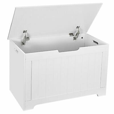 Large Wooden Storage Bedroom Trunk Chest White - Westfield Retailers