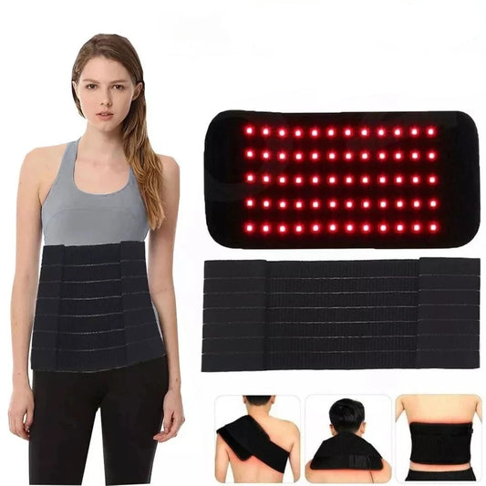 660nm Red &850nm Near Infrared Light Therapy Waist Wrap Pad Belt For Pain Relief