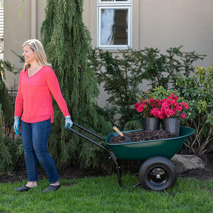 Heavy Duty Two Wheel Small Garden Wheelbarrow - Westfield Retailers