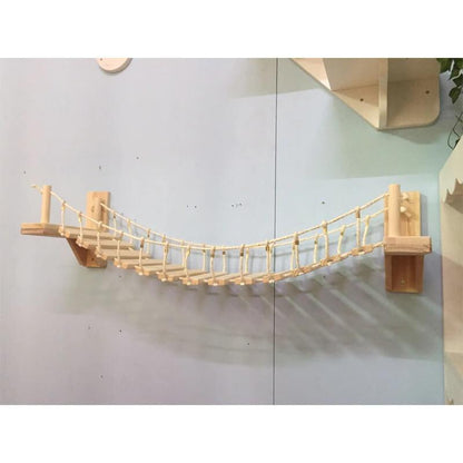 Wooden Cat Bridge Climbing Frame - Westfield Retailers