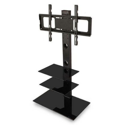 Tall Universal Swivel TV Stand With Storage Shelves 32" - 65" - Westfield Retailers