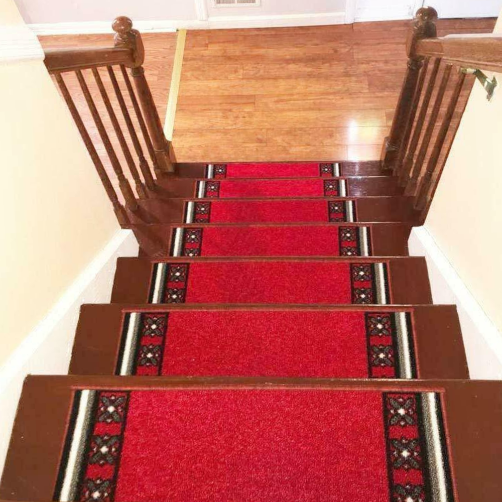 Modern Non Slip Carpeted Rug Stair Treads - Westfield Retailers