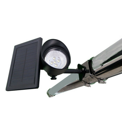 Solar Powered Waterproof LED Flagpole Spotlight - Westfield Retailers