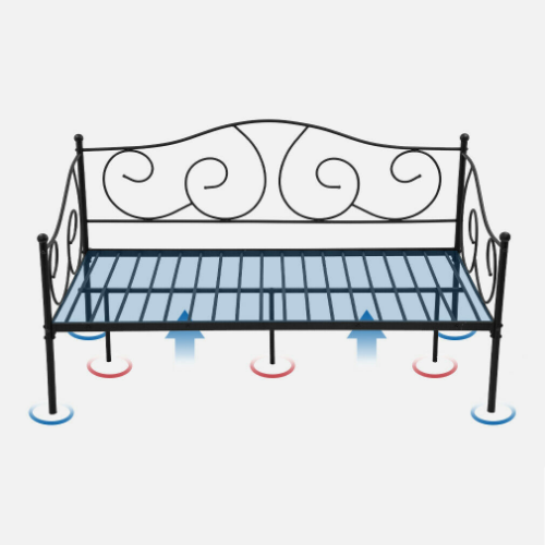 Large Full Sized Twin Metal Daybed Frame - Westfield Retailers