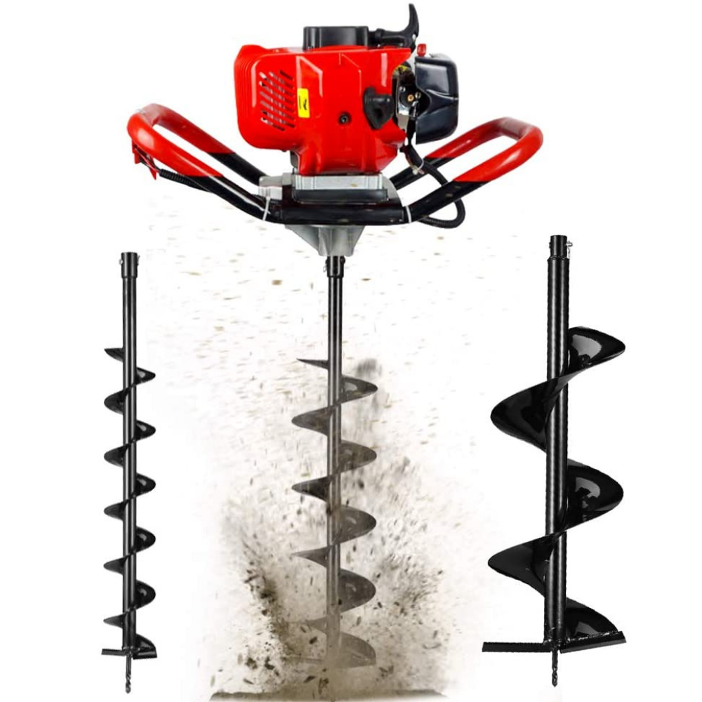 Powerful Gas Powered Post Hole Auger Digger Drill With Drill Bits - Westfield Retailers