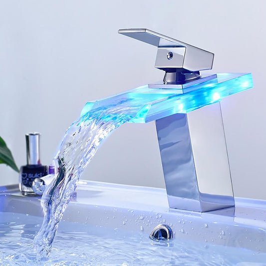 Stylish LED Bathroom Sink Glass Faucet - Westfield Retailers