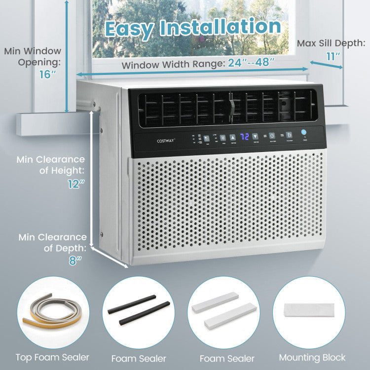 10000/12000 BTU(Ashrae) Window Air Conditioner with Handy Remote