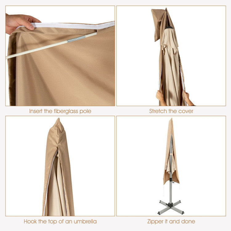 UmbrellaShade - Cantilever Patio Umbrella Cover with Fiberglass Rod