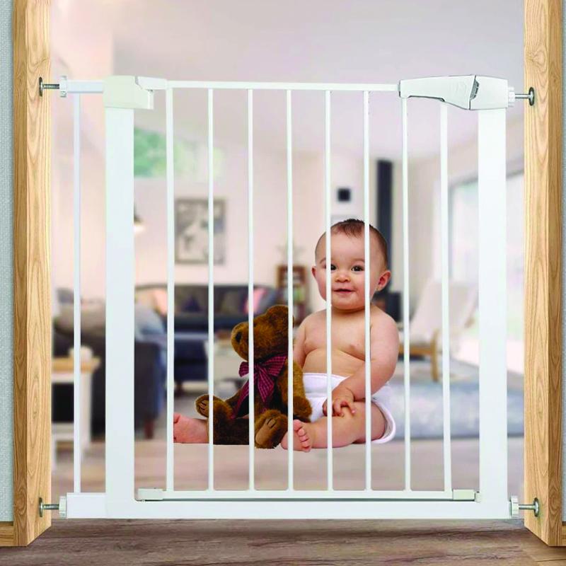 Wide Baby Walk Through Fence Gate With Door Pressure Mounted - Westfield Retailers