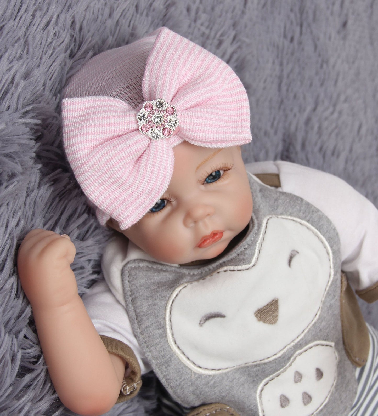 Cute Baby Knitted Hat with Butterfly Bow - Westfield Retailers