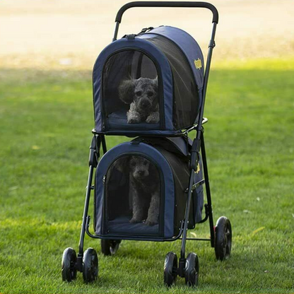 Heavy Duty Double Small Dog Jogging Stroller Carriage - Westfield Retailers