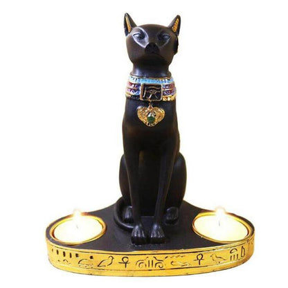 Egyptian Cat Candlestick Candle Holder - Westfield Retailers