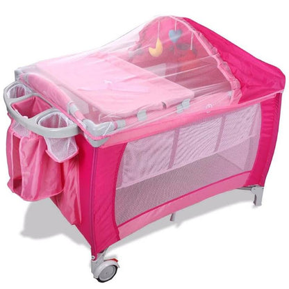Portable Folding Baby Crib with Mosquito Net and Bag - Westfield Retailers
