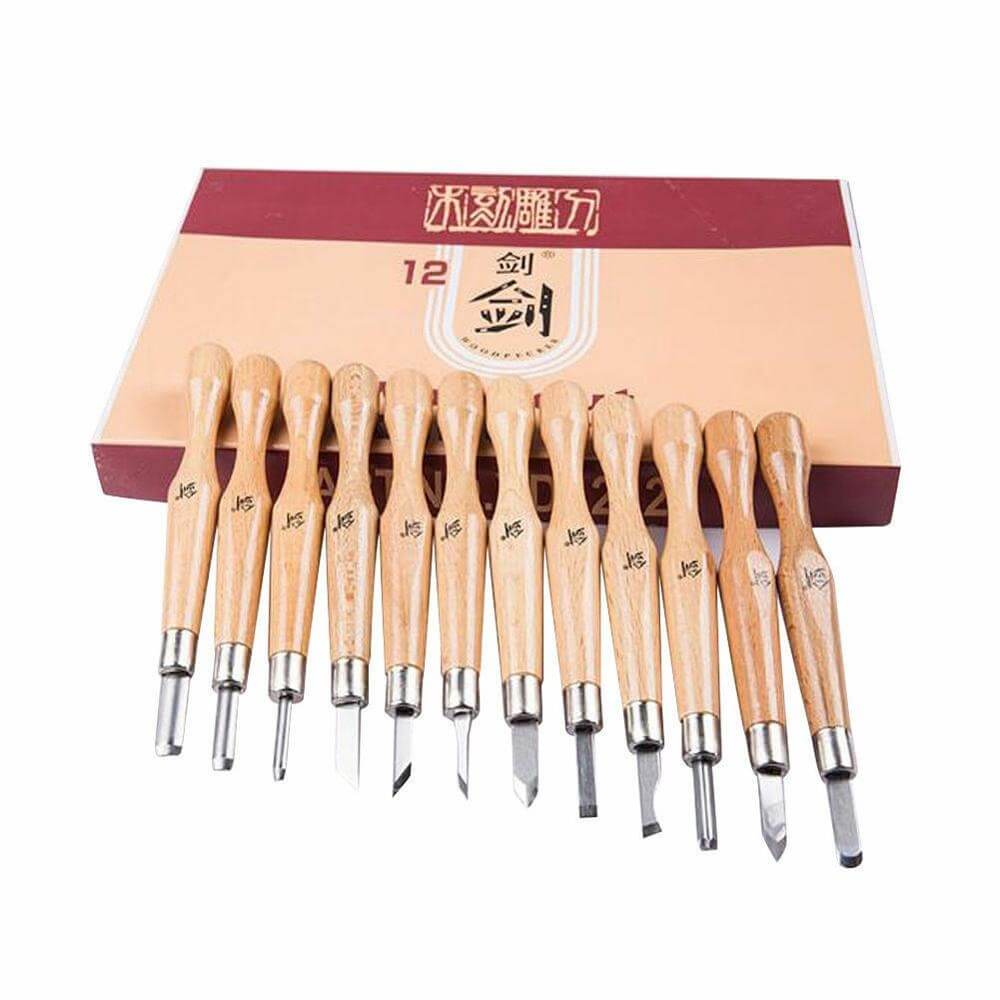 Professional Woodworking Carving Chisel Tools - 12 Piece Set - Westfield Retailers