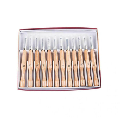 Professional Woodworking Carving Chisel Tools - 12 Piece Set - Westfield Retailers