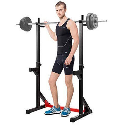 Adjustable Home Gym Bench Press And Squat Barbell Half Rack - Westfield Retailers