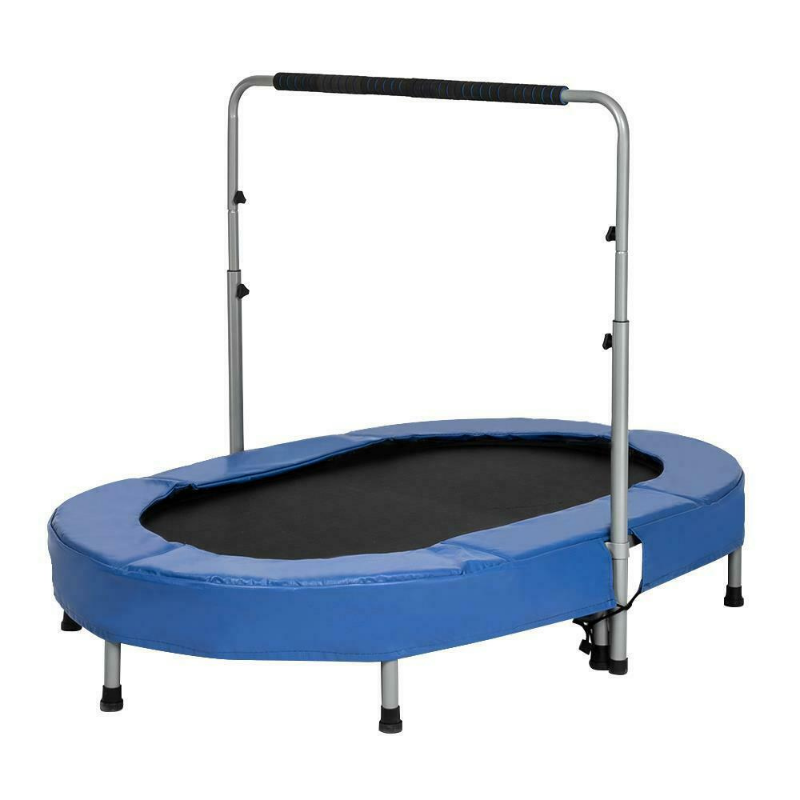 Small Foldable Fitness Workout Exercise Trampoline With Handlebar 56" - Westfield Retailers
