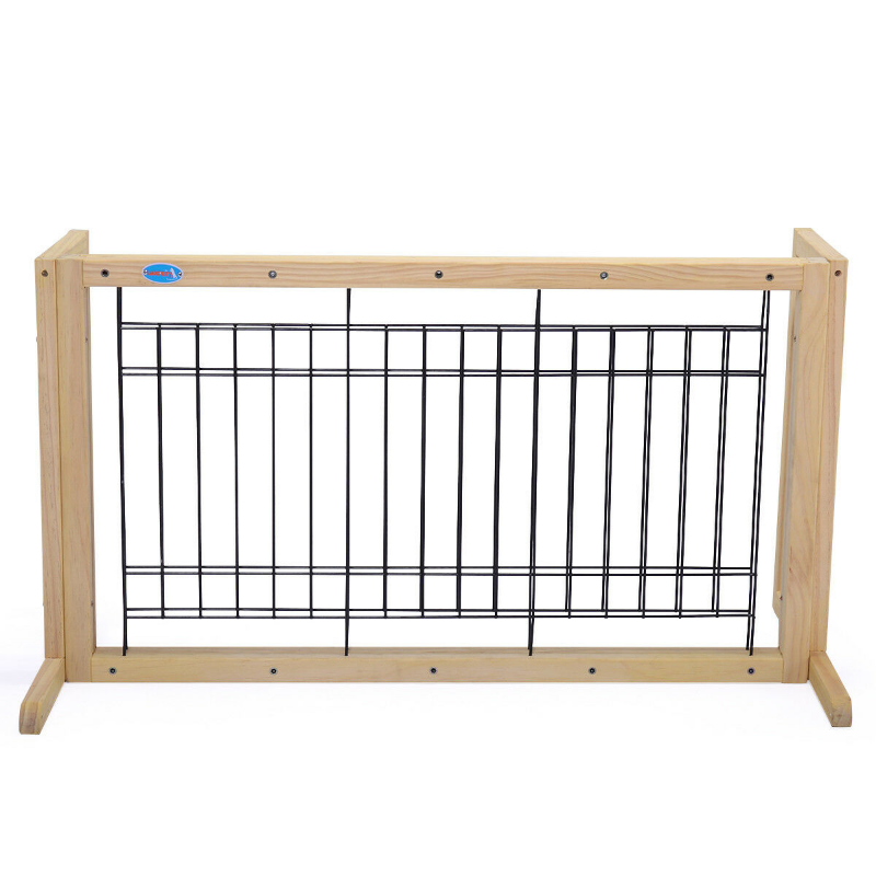 Solid Wood Indoor Freestanding Adjustable Pet Gate 21" - Westfield Retailers