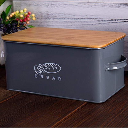 Premium Large Black Metal Bread Holder Storage Box - Westfield Retailers