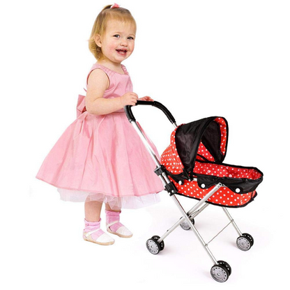 Lightweight Baby Doll Toy Stroller Carriage Red - Westfield Retailers