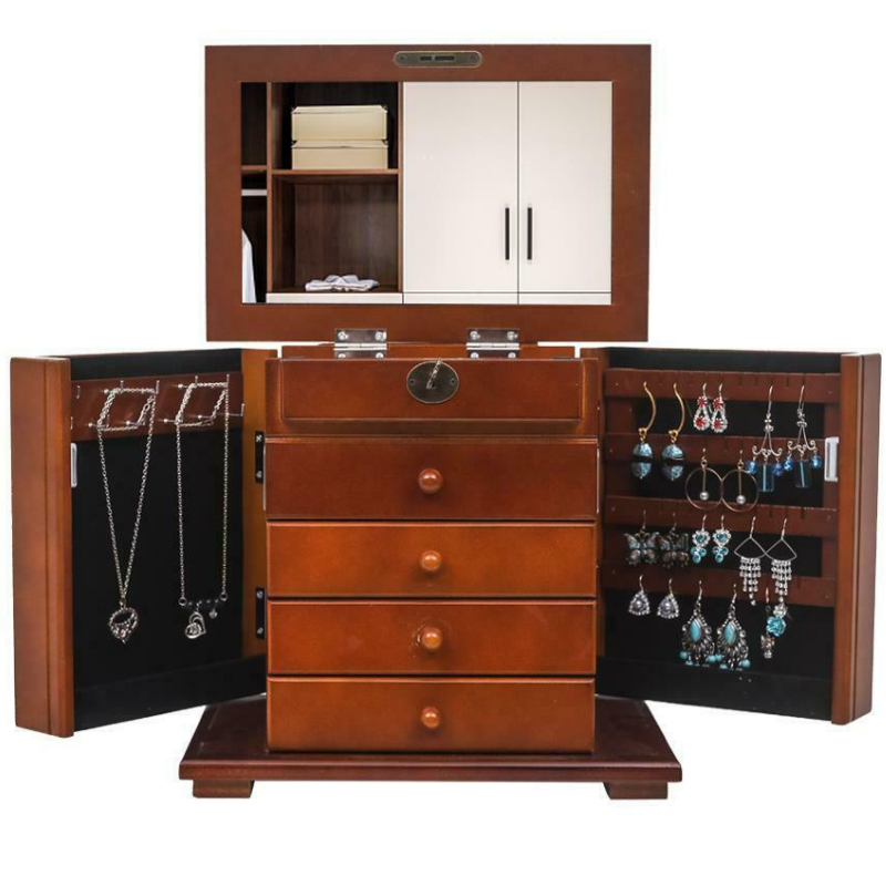 Premium Large Standing Jewelry Mirror Armoire Box - Westfield Retailers