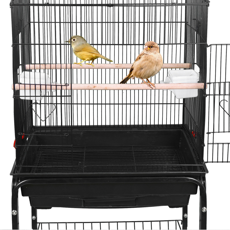 Portable Large Big Bird Cage With Wheels 59" - Westfield Retailers