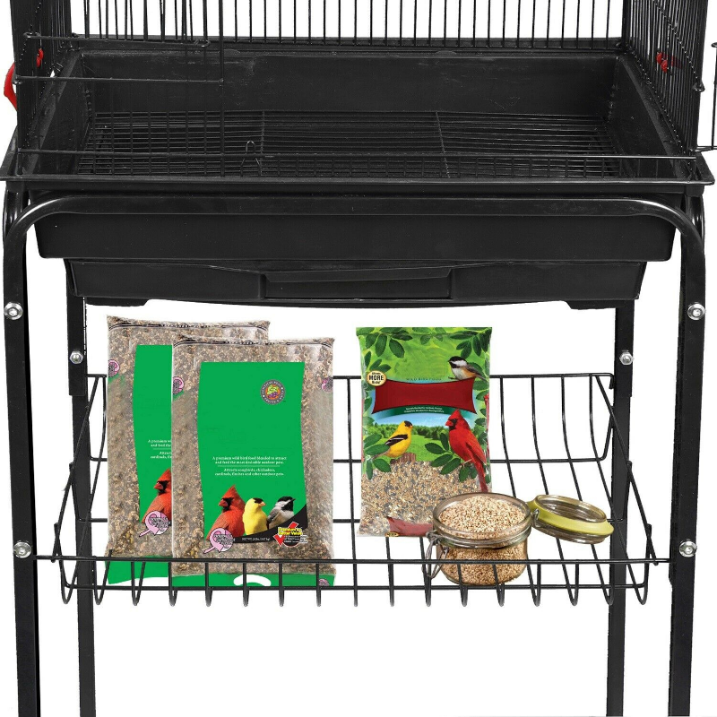 Portable Large Big Bird Cage With Wheels 59" - Westfield Retailers