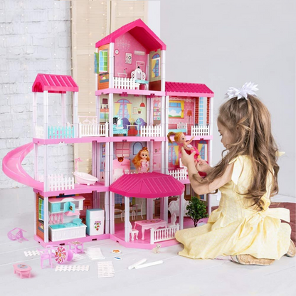 Kids Large Modern DIY Play Mansion Doll House - Westfield Retailers