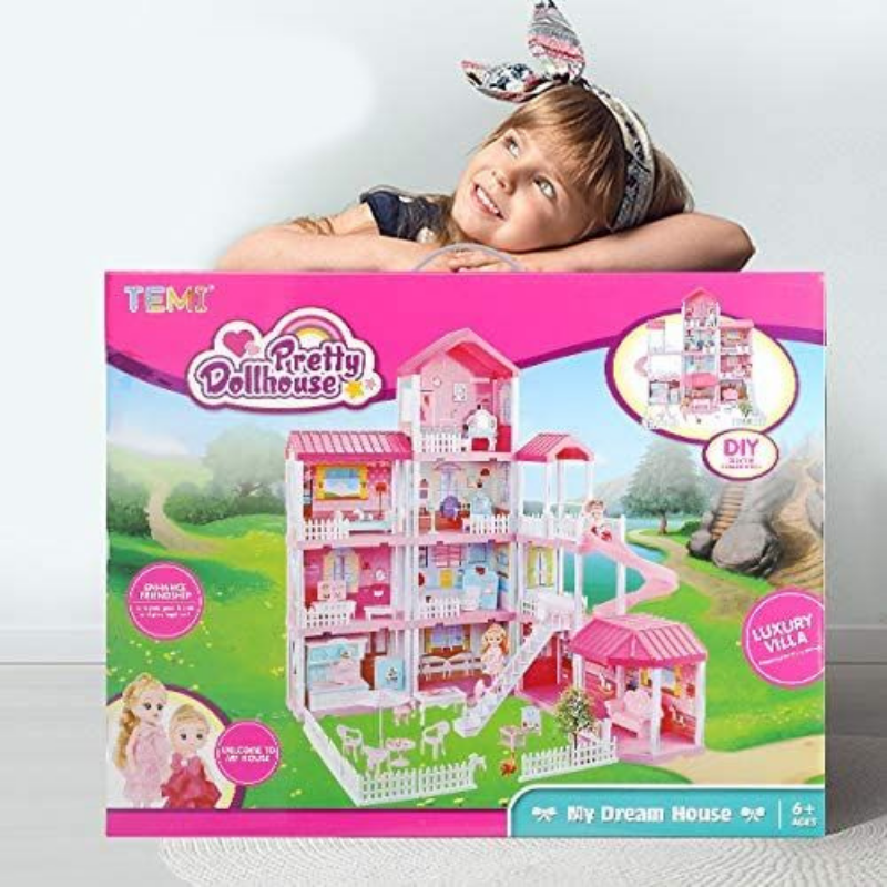 Kids Large Modern DIY Play Mansion Doll House - Westfield Retailers