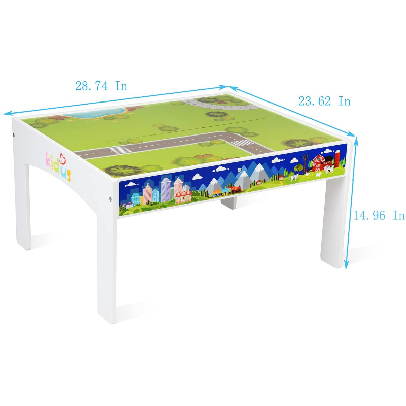 Kids Large Complete Wooden Train Set Table - Westfield Retailers