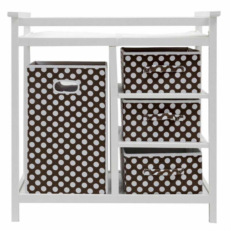 Modern Large Wooden Black Changing Table - Westfield Retailers