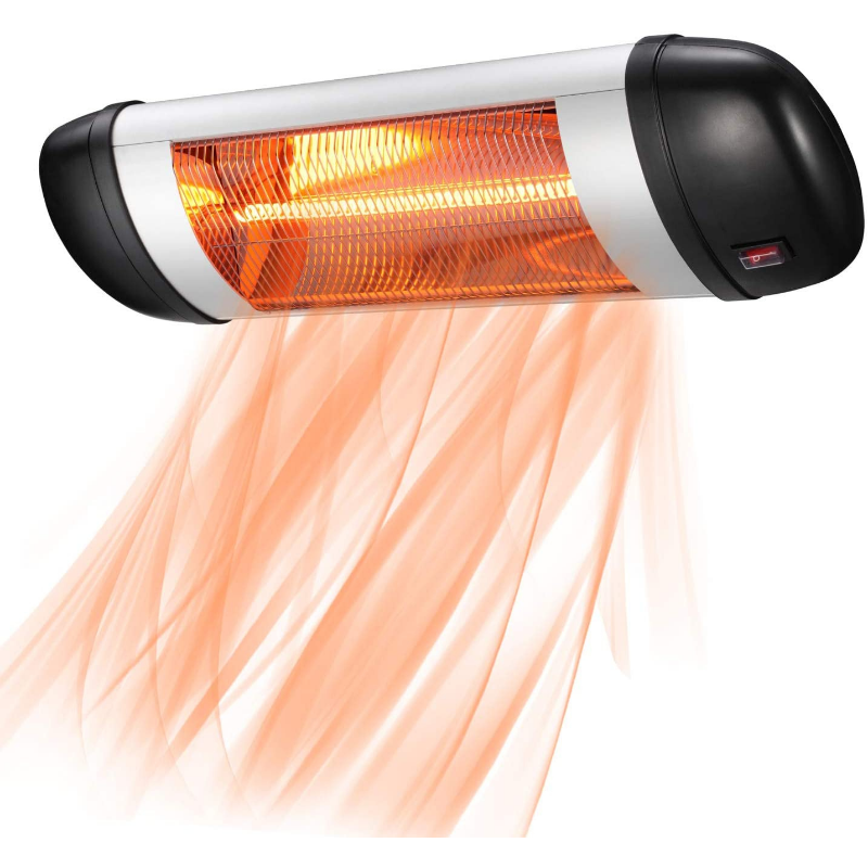 Wall Mounted Electric Infrared Patio Heater 1500W - Westfield Retailers