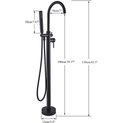 Premium Freestanding Floor Mounted Bathtub Filler Faucet - Westfield Retailers