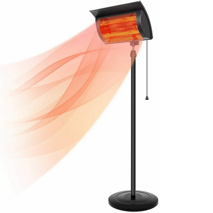 Deluxe Standing Infrared Outdoor Patio Heater 1500W - Westfield Retailers