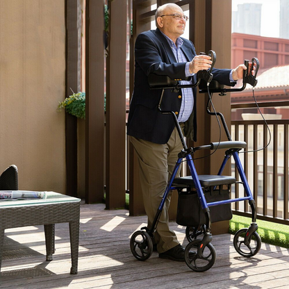 Premium Standing Upright Senior Walker With Seat - Westfield Retailers