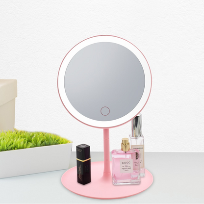 Compact Adjustable LED Light Up Makeup Face Mirror - Westfield Retailers