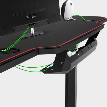 Large Ergonomic Home Gaming Computer Table Desk 63 in - Westfield Retailers