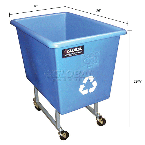 Large Wheeled Trash / Recycling Garbage Container Waste Bin - Westfield Retailers