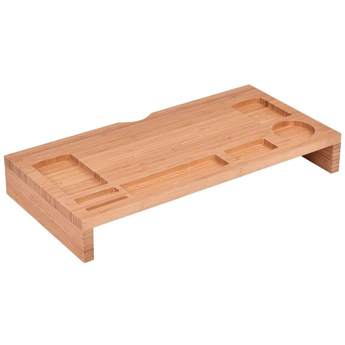 Premium Wooden Monitor Riser Desk Shelf Stand - Westfield Retailers
