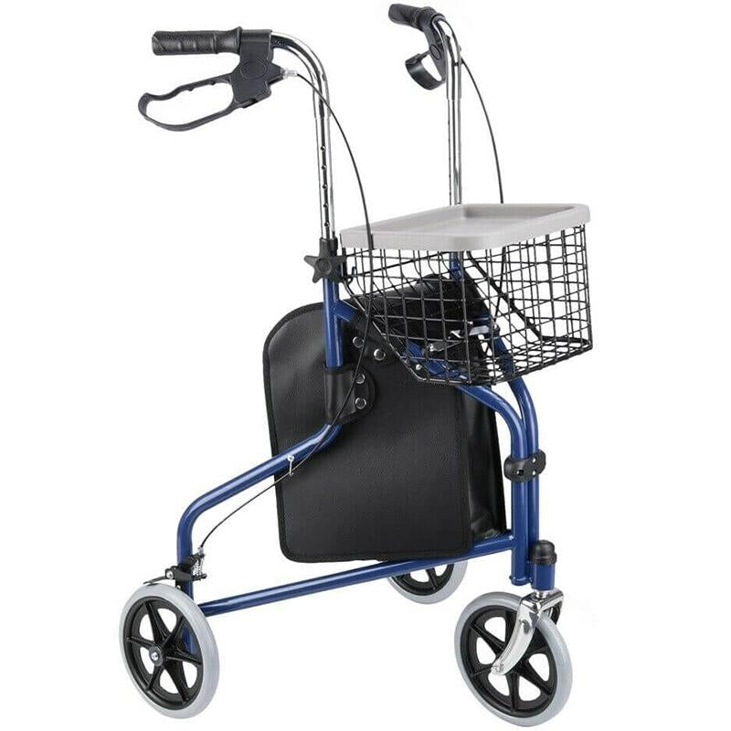 Lightweight Rollator Adult 3 Wheel Walker with Basket - Westfield Retailers