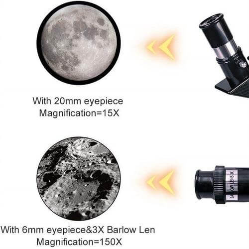 Beginner Friendly Astronomical Telescope - Moon-watching w/ Tripod Table Present - 150x Zoom - Westfield Retailers
