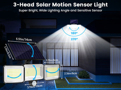Proyectores solares para exteriores con control remoto 