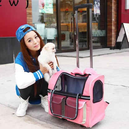 Premium Pet Carrier Bag Rolling Luggage - Westfield Retailers